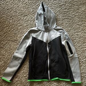 Nike Tech Youth Grey Zip Up Hoodie - Size XL
